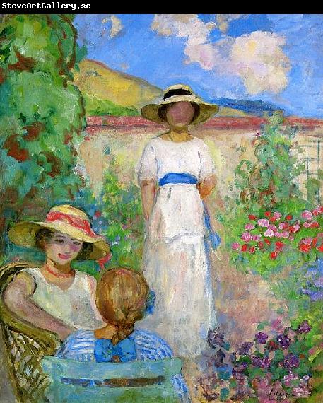 Lebasque, Henri Three Girls in a Garden